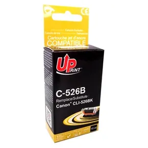 UPrint kompatibil. ink s CLI526BK, black, 10ml, C-526B, s čipom, pre Canon Pixma MG5150, MG5250, MG6150, MG8150